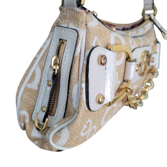 NWT Guess Y2K Vintage Monogram Baguette Shoulder Bag Early 2000’s Summer Season - Picture 13 of 16